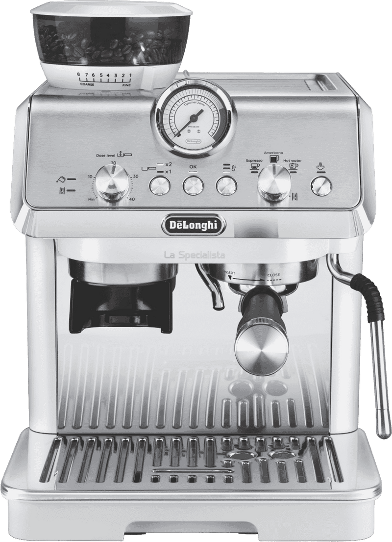 DeLonghi La Specialista Arte Manual Pump Coffee Machine White