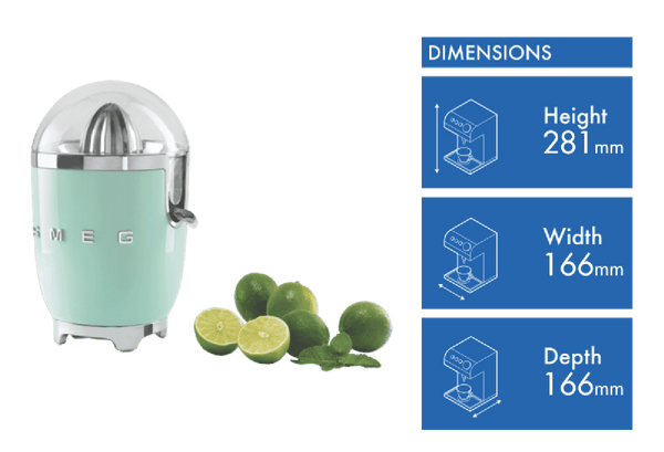 Smeg Citrus Juicer 50's Style Pastel Green
