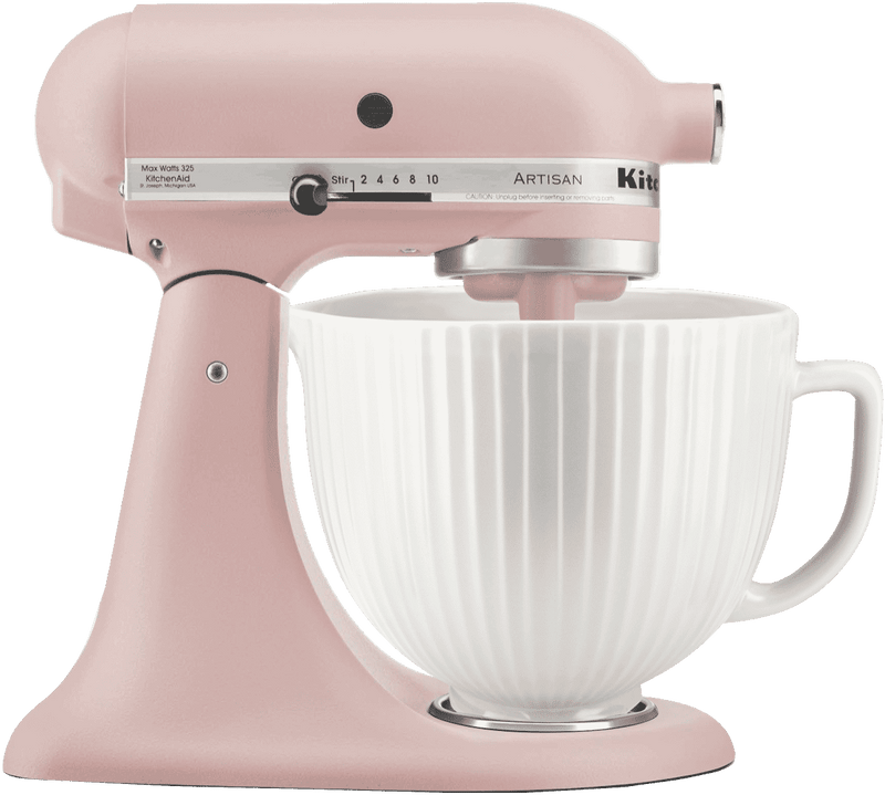 KitchenAid 5QT Stand Mixer Ceramic Bowl Classic Columns