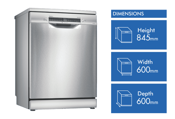 Bosch Series 6 Freestanding Dishwasher Stainless Steel