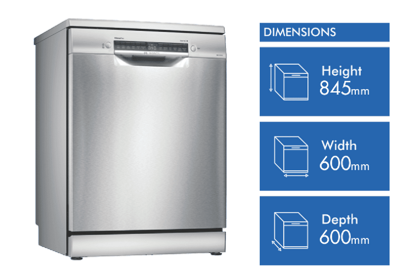Bosch Series 6 Freestanding Dishwasher Stainless Steel