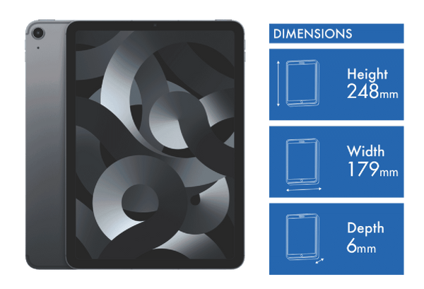 Apple iPad Air 10.9" (5th Gen) Wi-Fi + Cellular 64GB - Space Grey