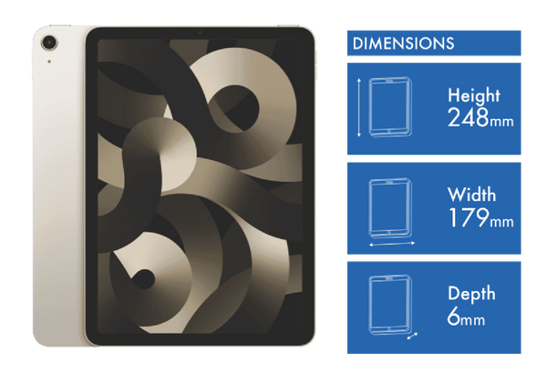 Apple iPad Air 10.9" (5th Gen) Wi-Fi 256GB - Starlight