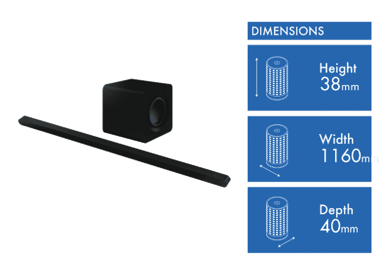 Samsung Ultra Slim 3.1.2ch Soundbar