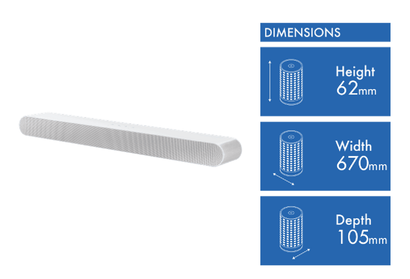 Samsung 5.0ch All-in-One Soundbar - White