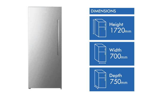 Hisense 384L Vertical Hybrid Freezer