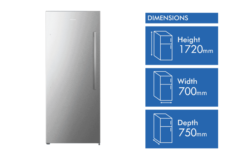 Hisense 384L Vertical Hybrid Freezer