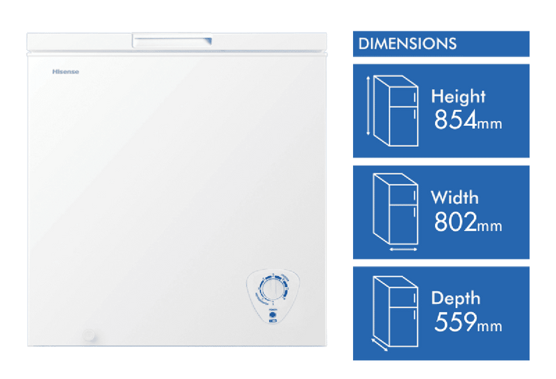 Hisense 200L Hybrid Chest Freezer