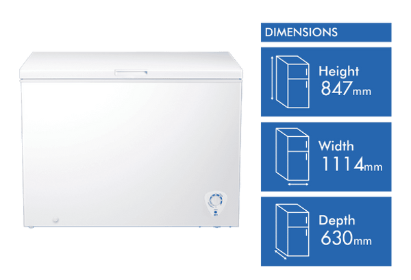 Hisense 300L Hybrid Chest Freezer