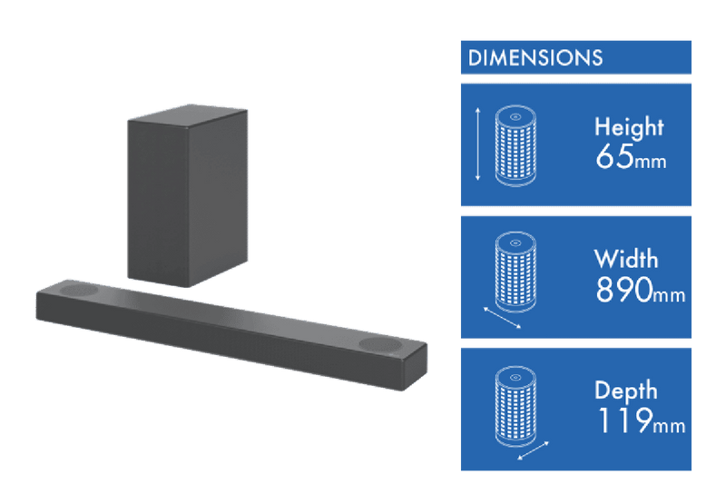 LG 3.1.2Ch 380W Dolby Atmos Soundbar