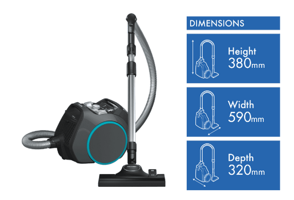 Miele Boost CX1 Bagless Vacuum Graphite Grey