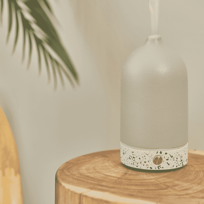 Ellia Pure Aroma Diffuser Ceramic & Terrazzo- Grey