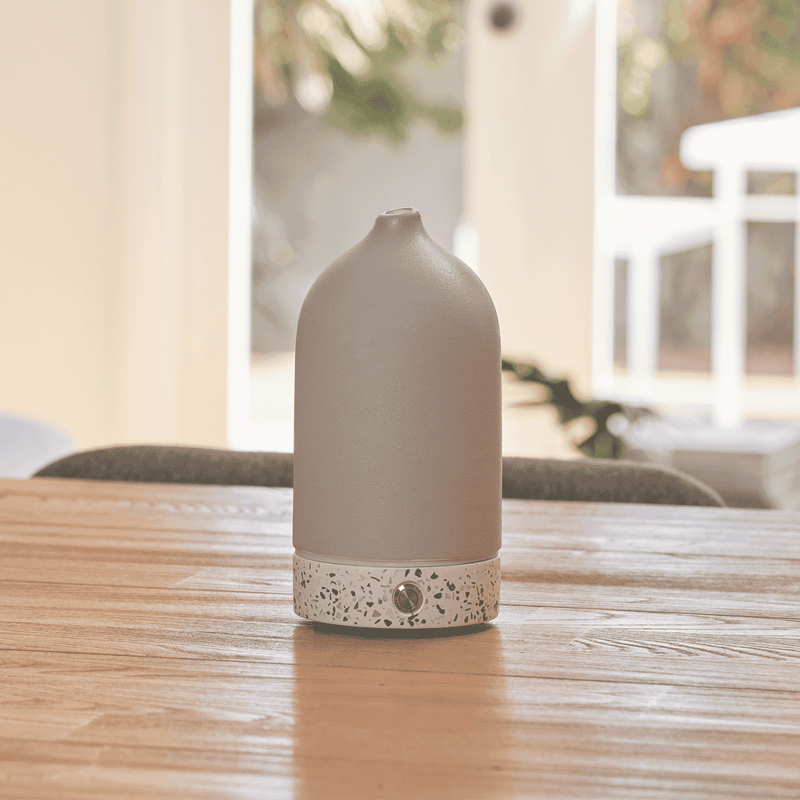 Ellia Pure Aroma Diffuser Ceramic & Terrazzo- Grey