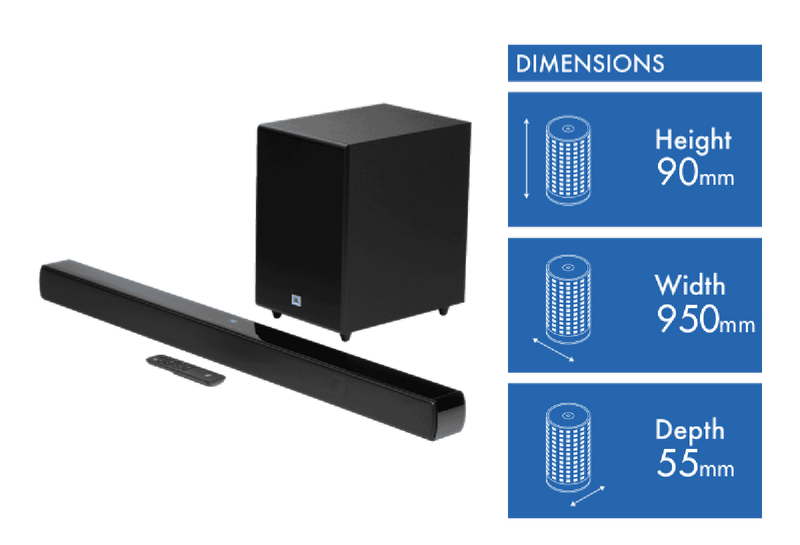 JBL 2.1 Ch 220W SB170 Soundbar