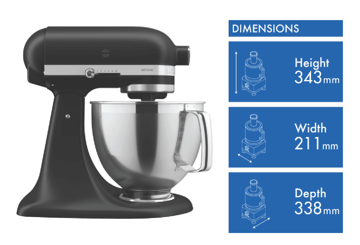KitchenAid Artisian Stand Mixer Matt Black