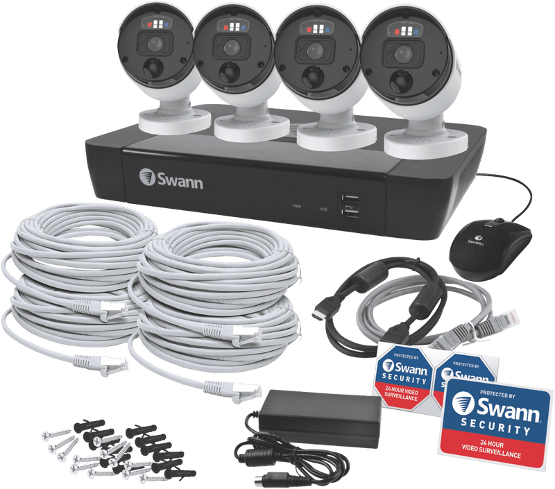 Swann 12MP 2TB NVR Kit w/ 4 x Bullet Enforcer Cameras