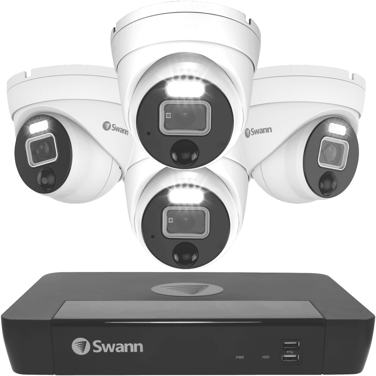 Swann 12MP 2TB NVR Kit w/ 4 x Dome Cameras