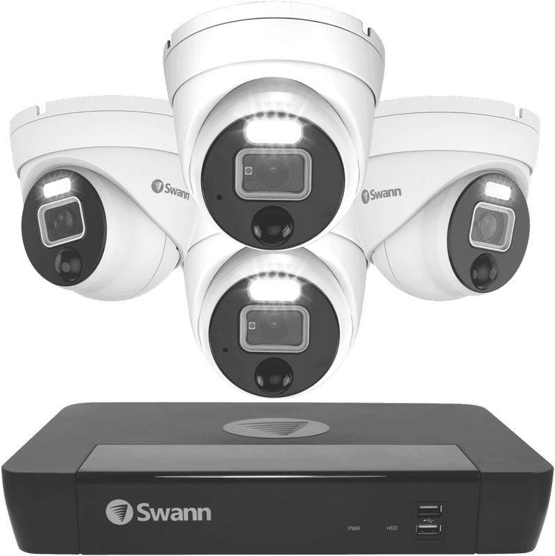 Swann 12MP 2TB NVR Kit w/ 4 x Dome Cameras