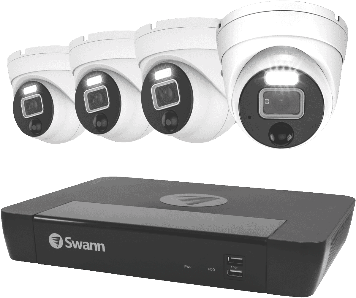 Swann 12MP 2TB NVR Kit w/ 4 x Dome Cameras