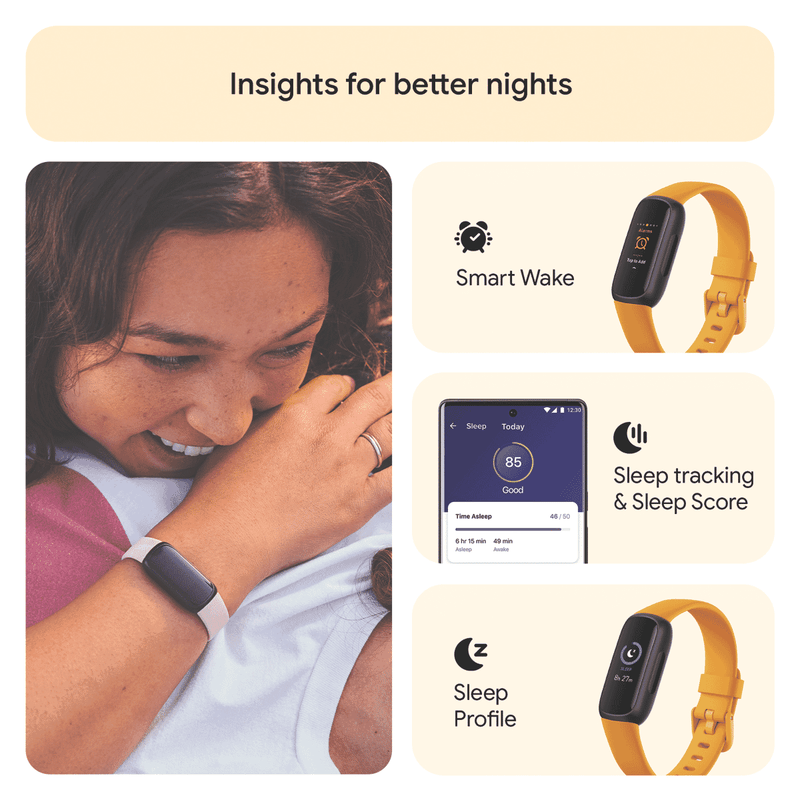 Fitbit Inspire 3 Morning Glow/Black