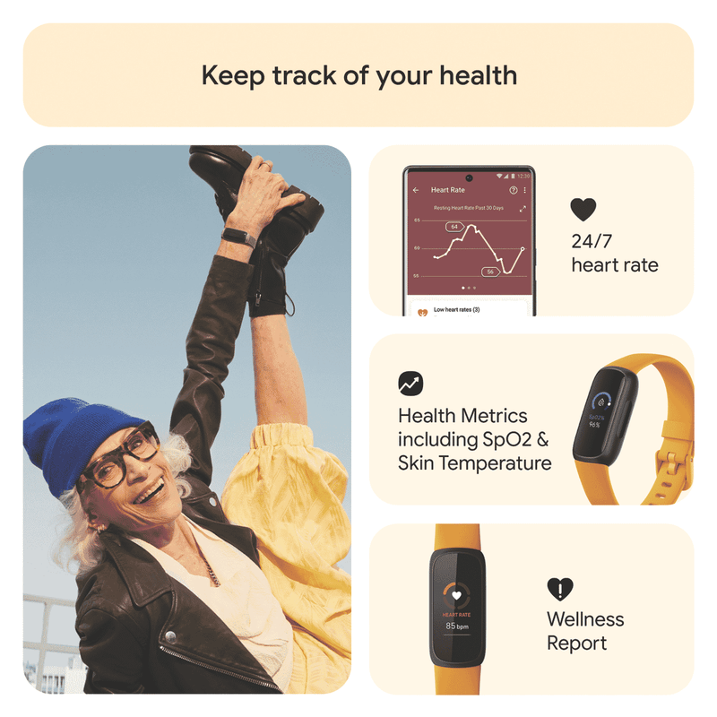 Fitbit Inspire 3 Morning Glow/Black