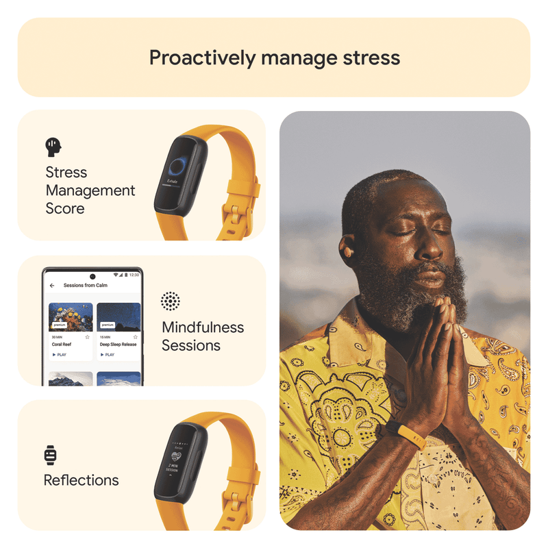 Fitbit Inspire 3 Morning Glow/Black