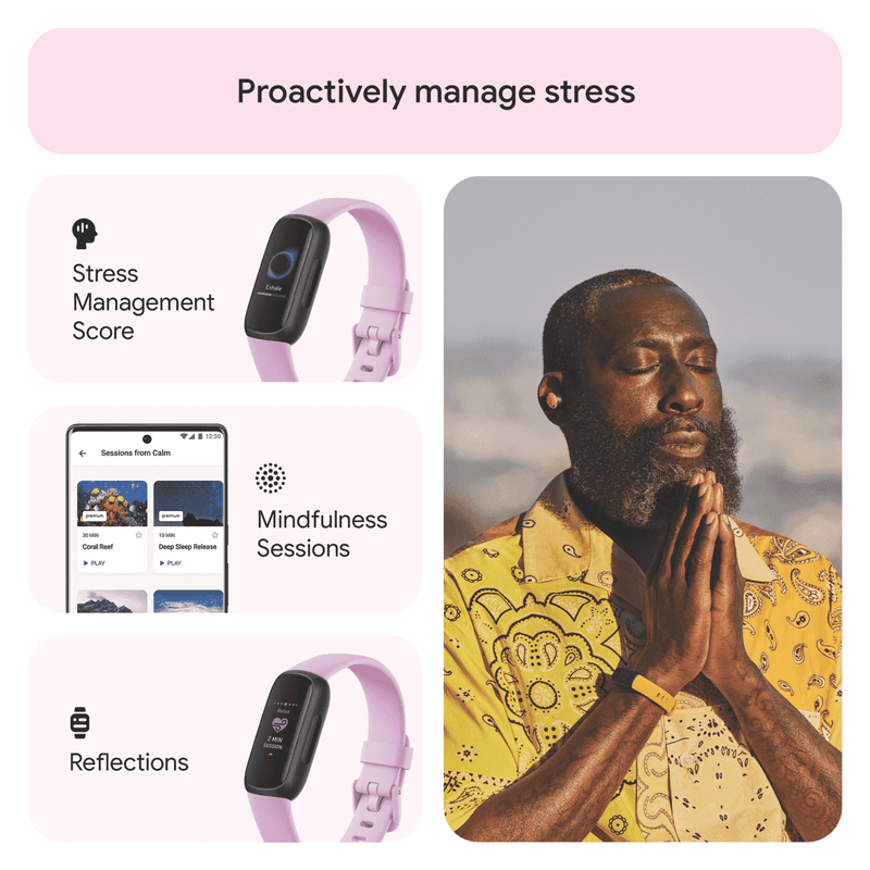 Fitbit Inspire 3 Lilac Bliss/Black