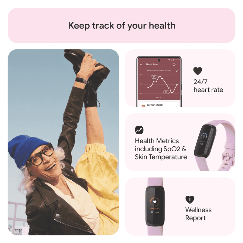 Fitbit Inspire 3 Lilac Bliss/Black
