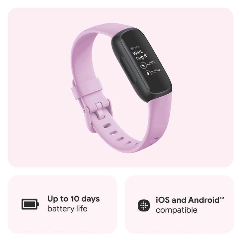 Fitbit Inspire 3 Lilac Bliss/Black