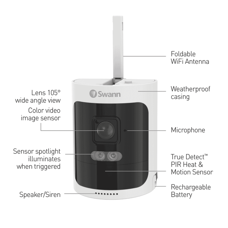Swann 4 Camera 1TB 2K UltraHD Wireless Security System