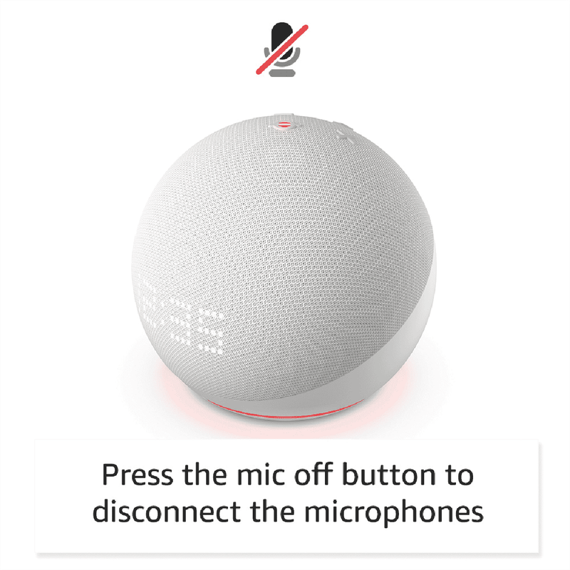 Amazon Echo Dot Smart Speaker with Alexa (Gen 5) - Glacier White