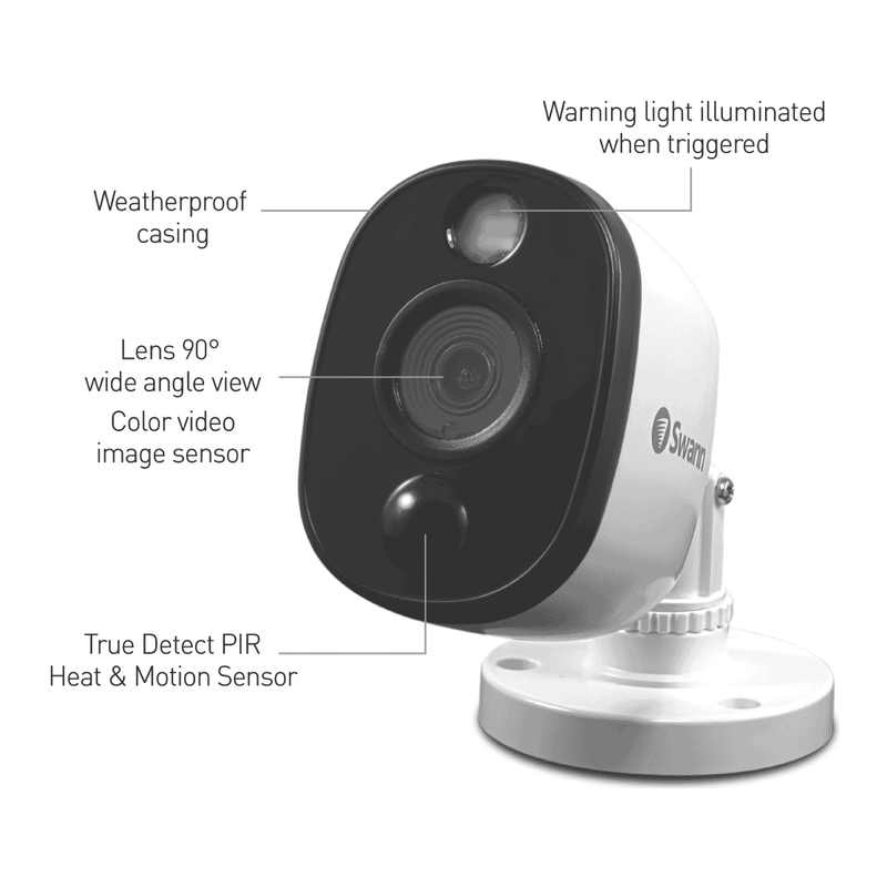 Swann 1080p 6 Camera DVR Kit with 6 Warning Light