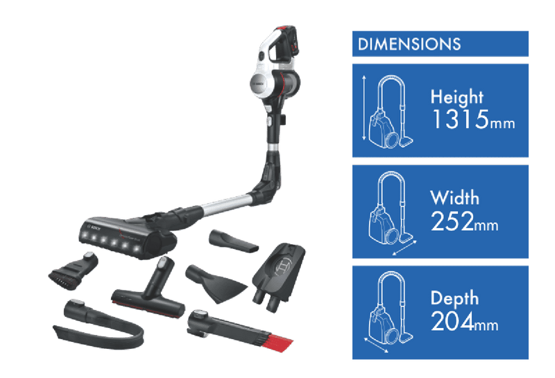 Bosch Unlimited 7 Cordless Vacuum White