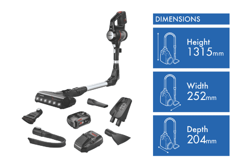 Bosch Unlimited 7 Cordless Vacuum Twin Battery