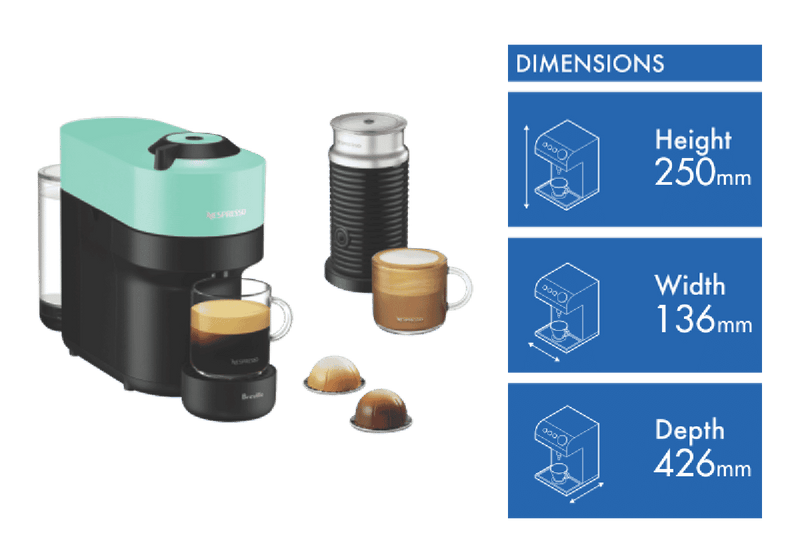 Nespresso Vertuo Pop Bundle Aqua Mint