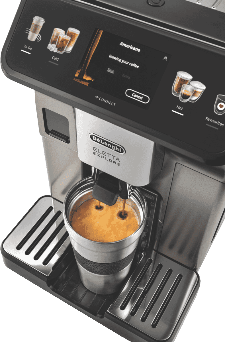 DeLonghi Eletta Explore Wifi Connect Titan Coffee Machine
