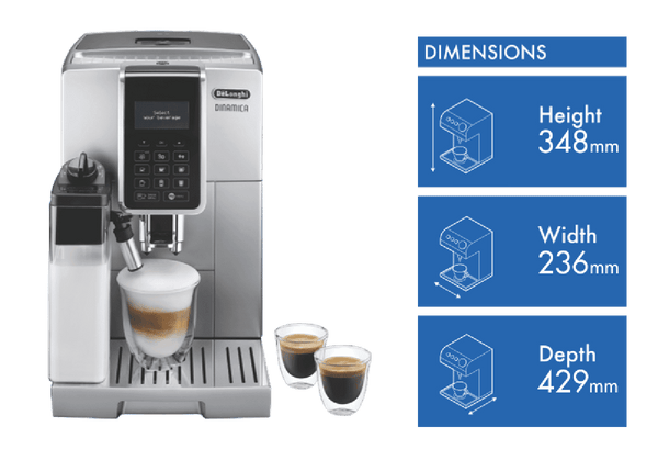 DeLonghi Dinamica LCD One Touch Coffee Machine