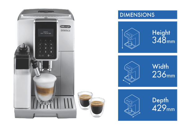 DeLonghi Dinamica LCD One Touch Coffee Machine