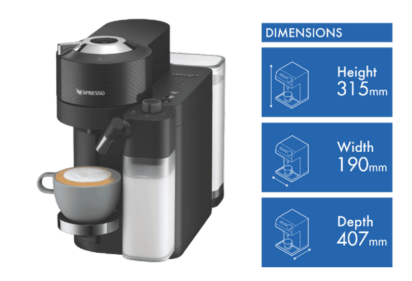 Nespresso Vertuo Lattissima Coffee Machine Matte Black
