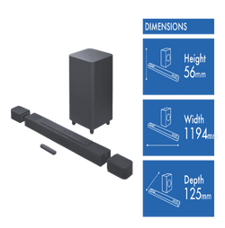 JBL Bar1000 7.1.4 880W True Atmos Soundbar