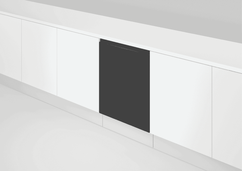 Fisher & Paykel Built-under Dishwasher, Black Glass