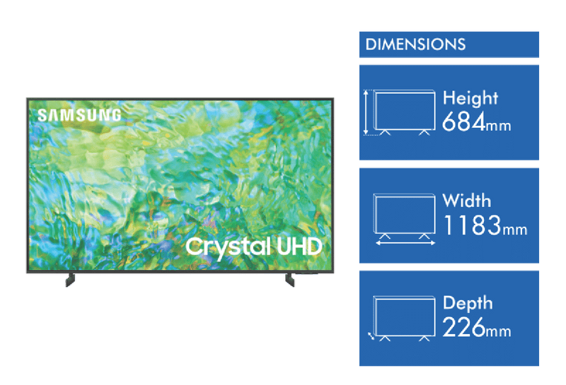 Samsung 50" CU8000 4K Crystal UHD Smart TV 23