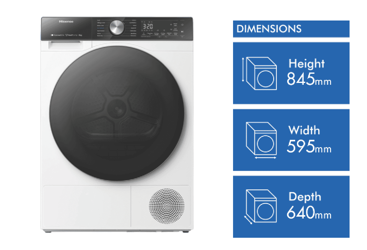 Hisense 8kg Heat Pump Dryer - Layaway AU
