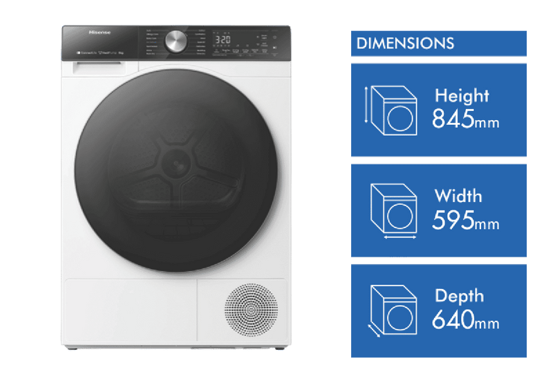 Hisense 8kg Heat Pump Dryer