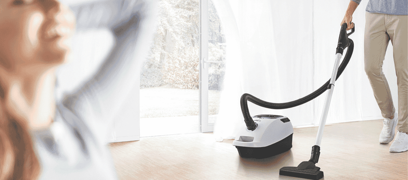 Bosch Series 6 ProHygienic Bagged Vacuum White