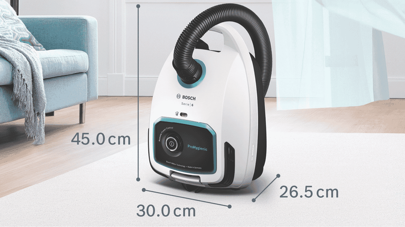 Bosch Series 6 ProHygienic Bagged Vacuum White