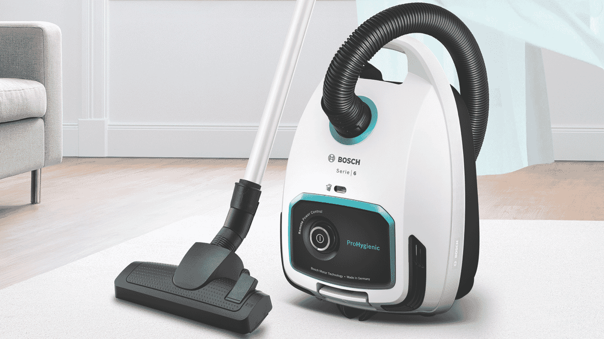 Bosch Series 6 ProHygienic Bagged Vacuum White - Layaway AU