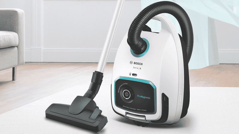 Bosch Series 6 ProHygienic Bagged Vacuum White