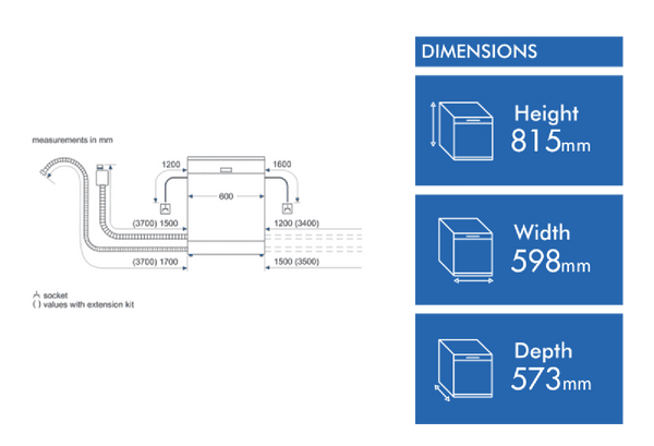 Bosch Series 6 Built-Under Dishwasher