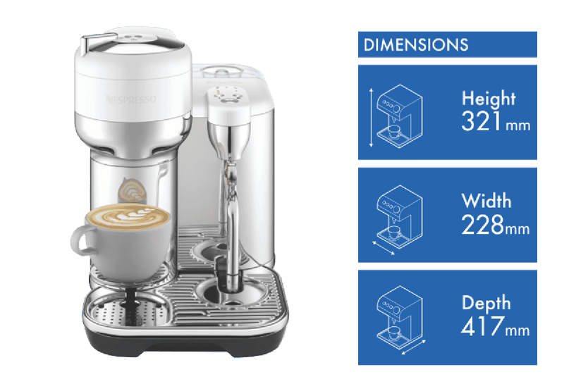 Nespresso The Vertuo Creatista Capsule Machine Sea Salt